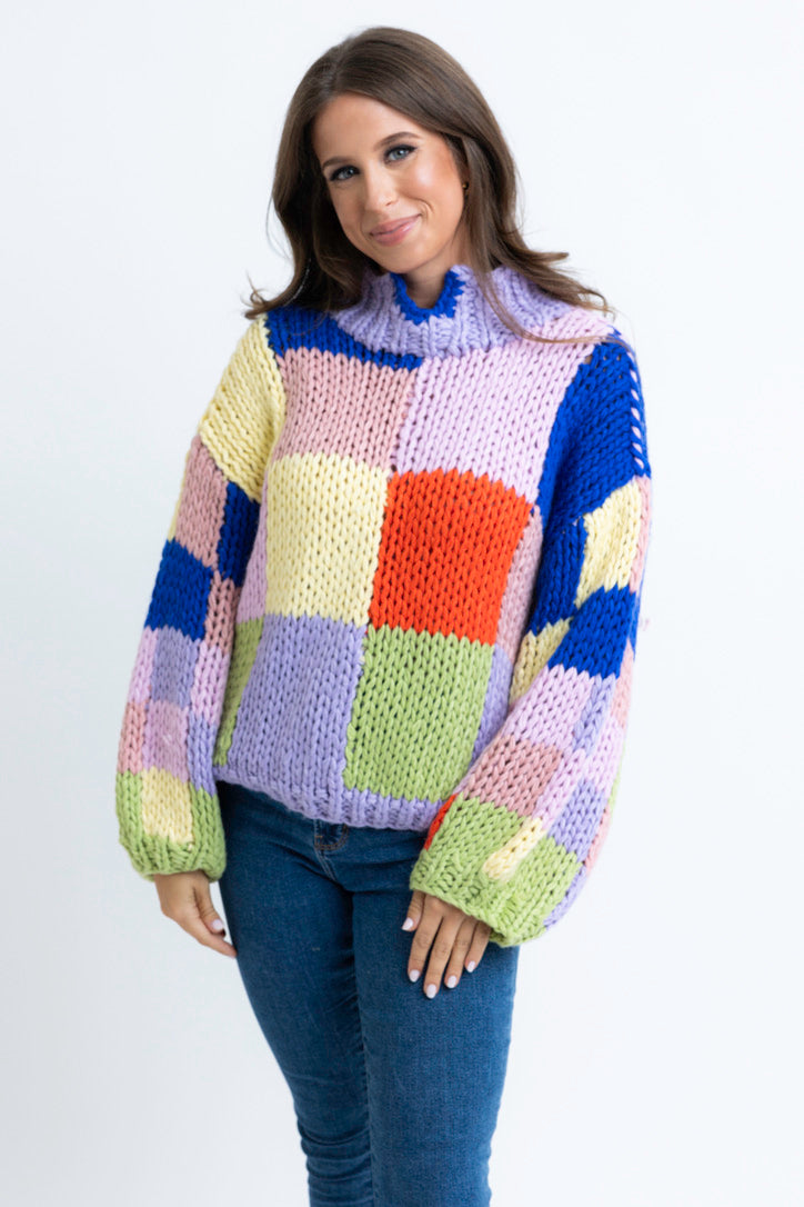 Block Crochet Sweater