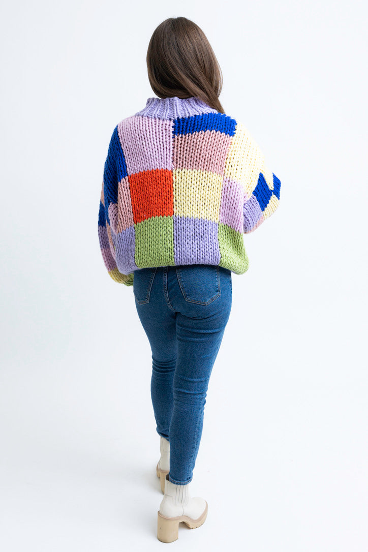 Block Crochet Sweater