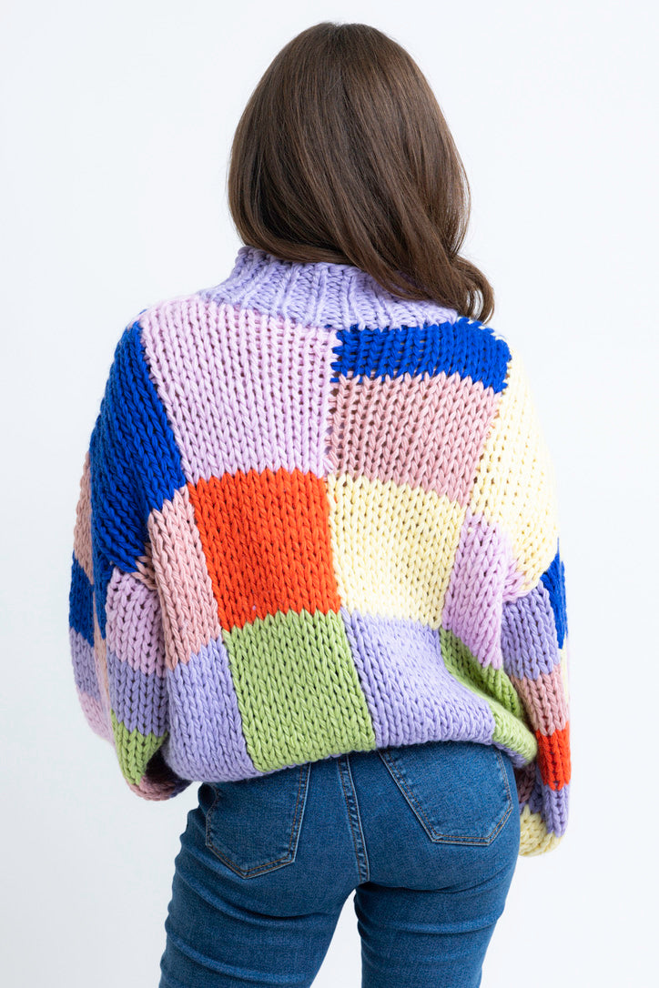 Block Crochet Sweater