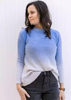 Blue ombre sweater