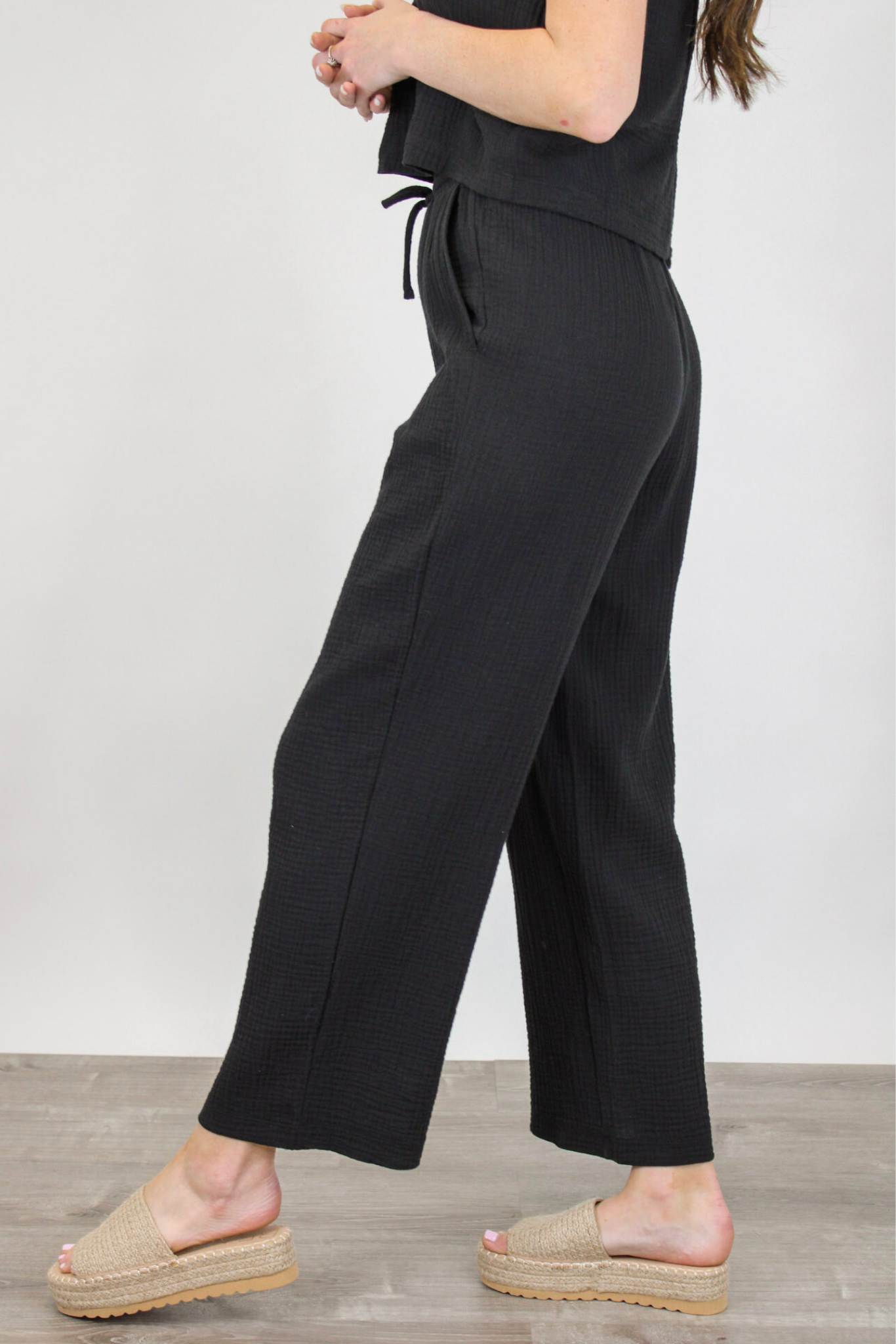 Bondi Gauze Pant Black Z Supply