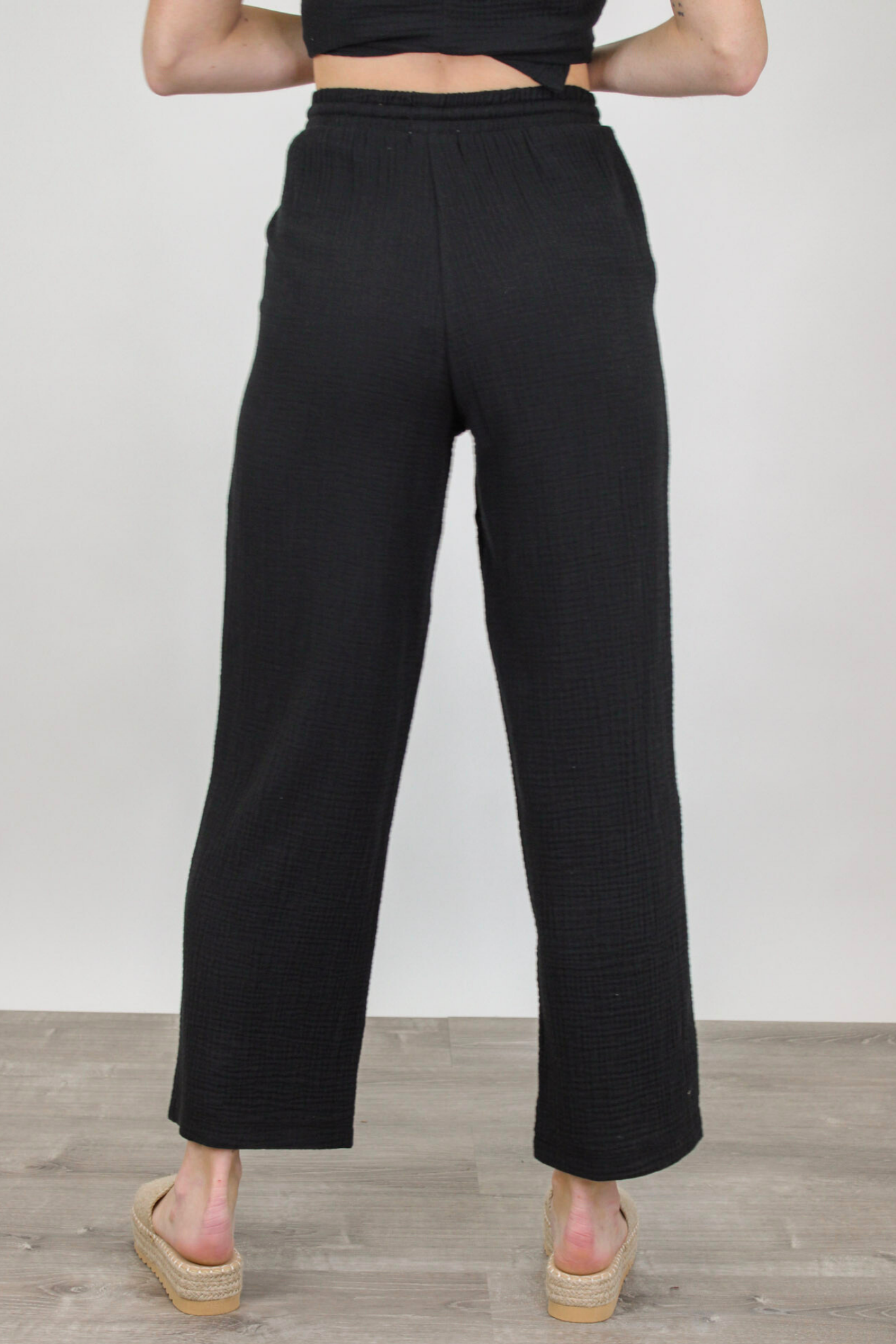 Bondi Gauze Pant Black Z Supply