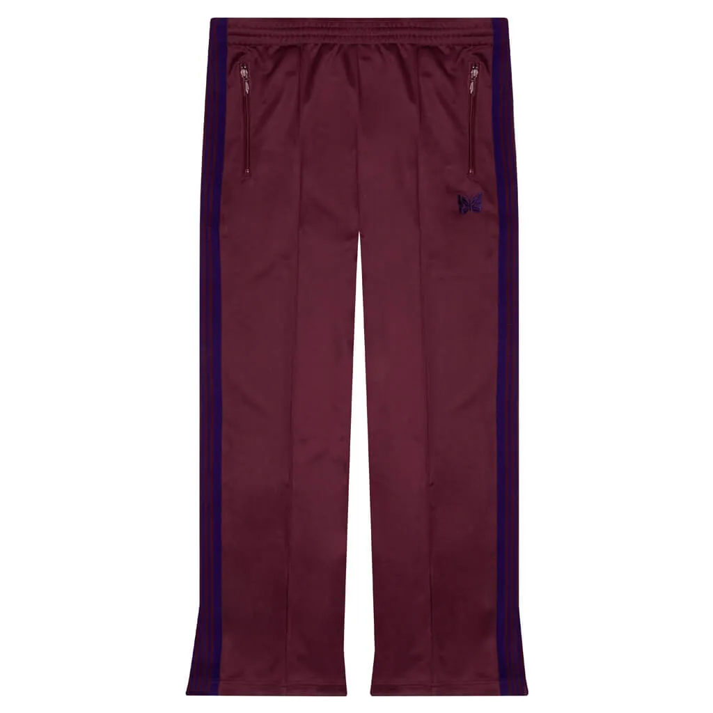 Bootcut Track Pants Polysmooth Wine