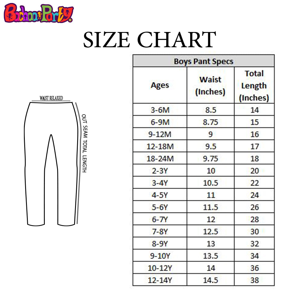 Boys Black Cotton Pants