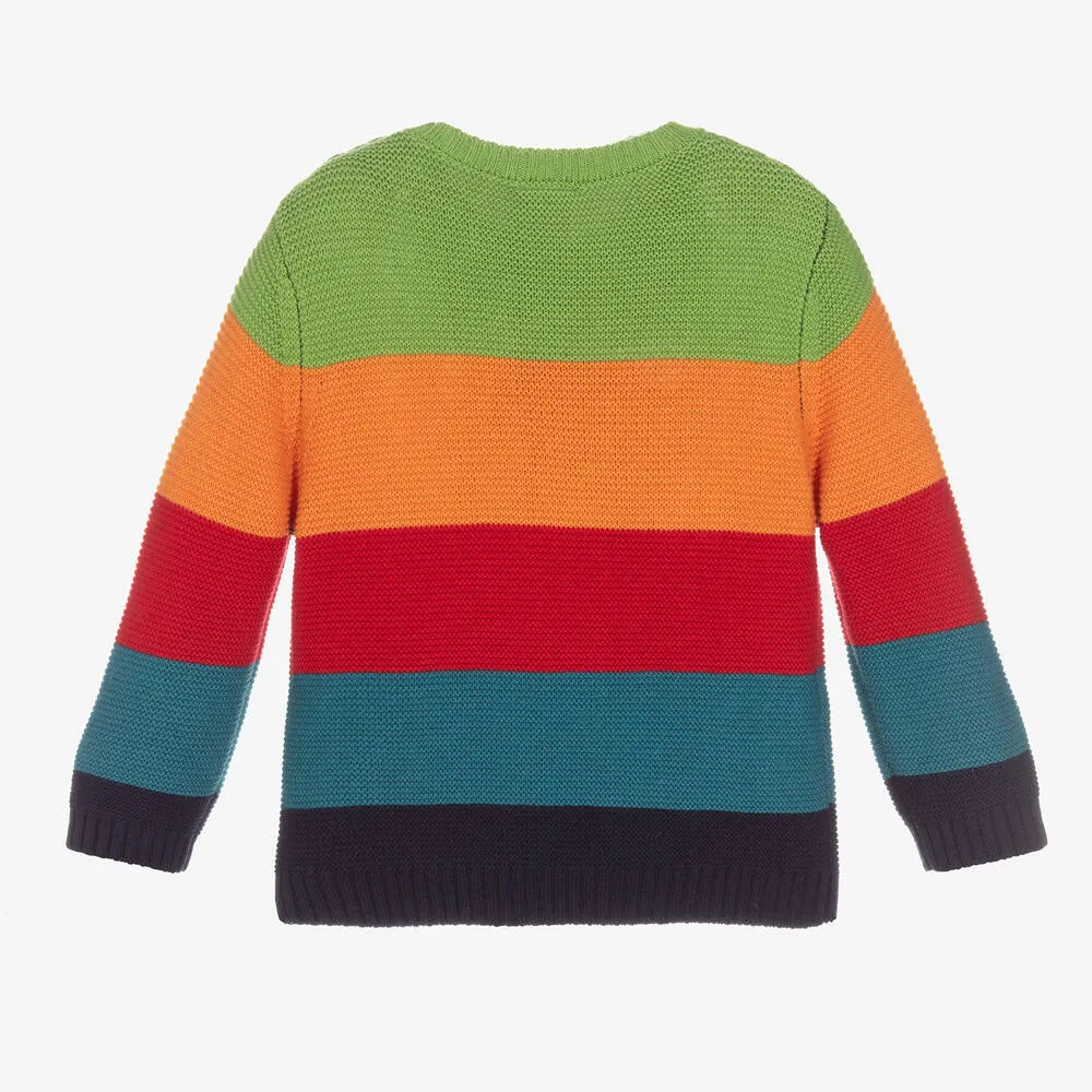 Knit Sweater for Boys with Stripes