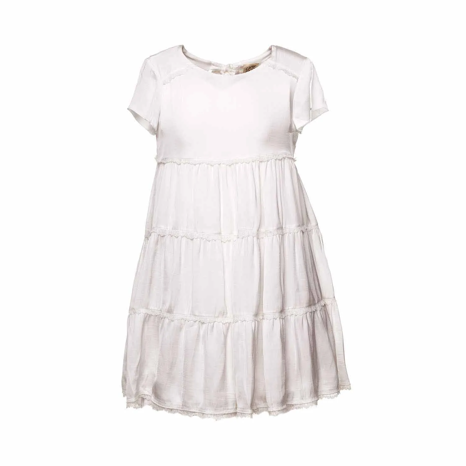 Caffé D'orzo White Dress for Girls