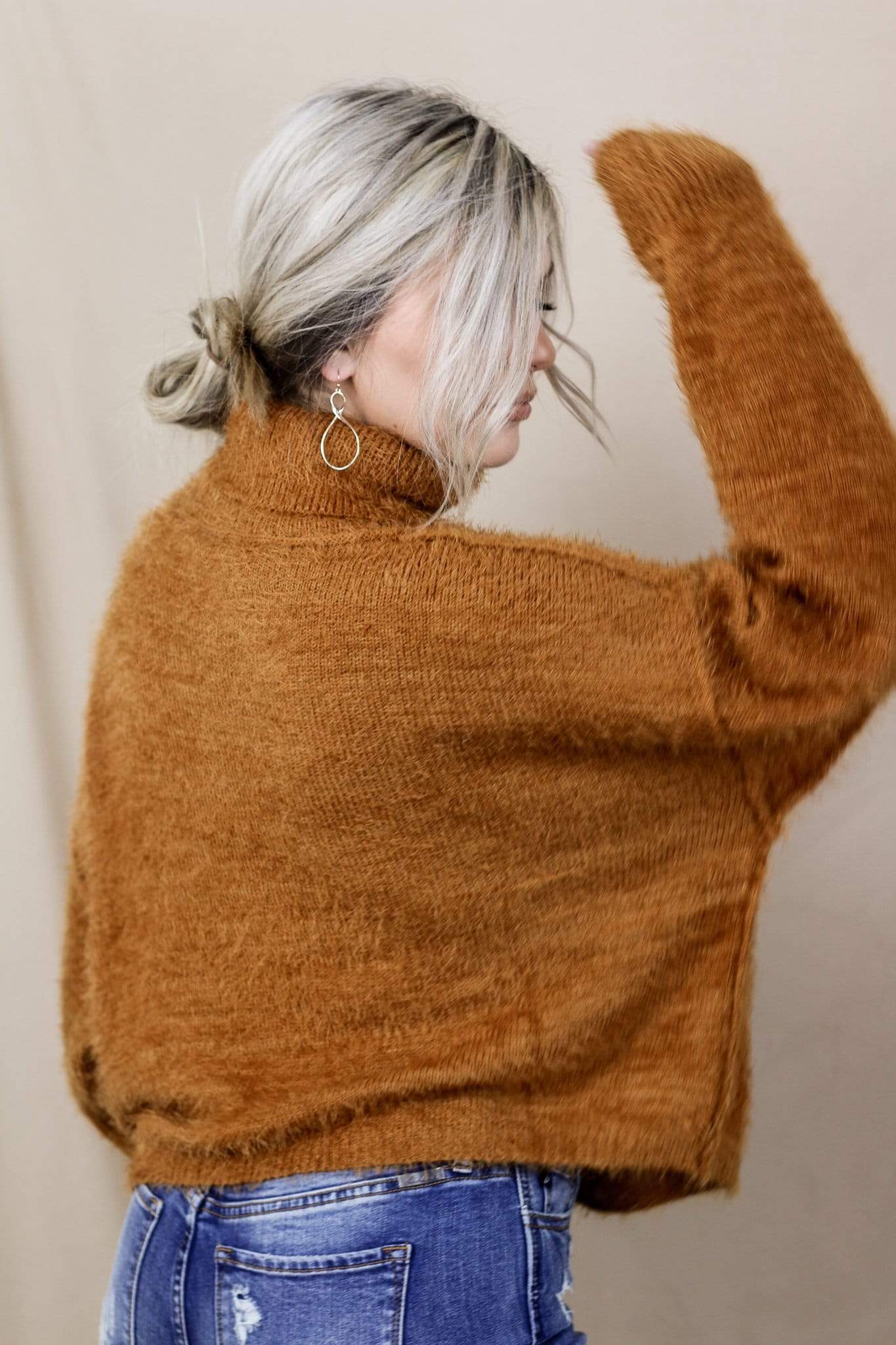 Camel Turtleneck Jumper