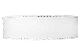 Carbon White Leather Dress Strap 1 3/8 - Buy Now.