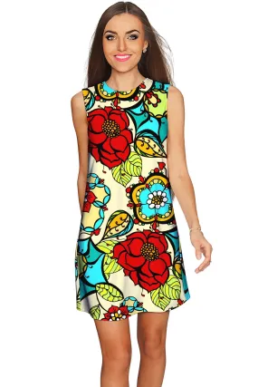 Colorful Summer Shift Dress for Women by Carnaval Adele