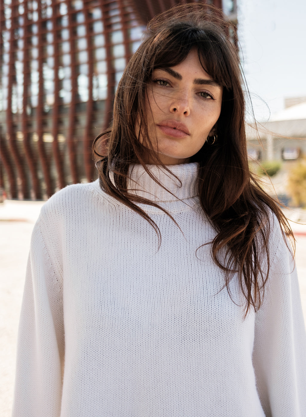 Cashmere Turtleneck Sweater Cream