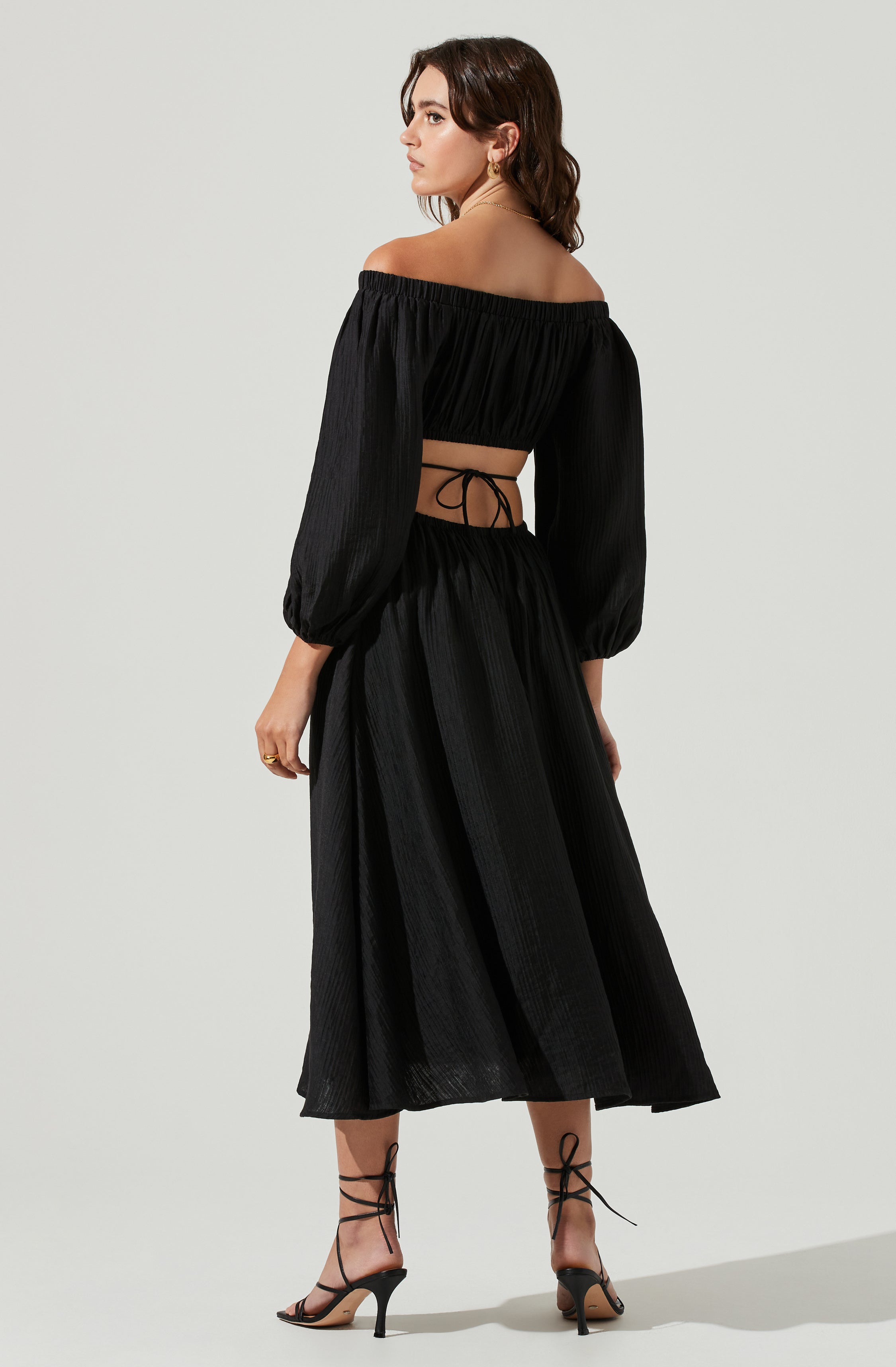 Cassian Off Shoulder Midi Dress