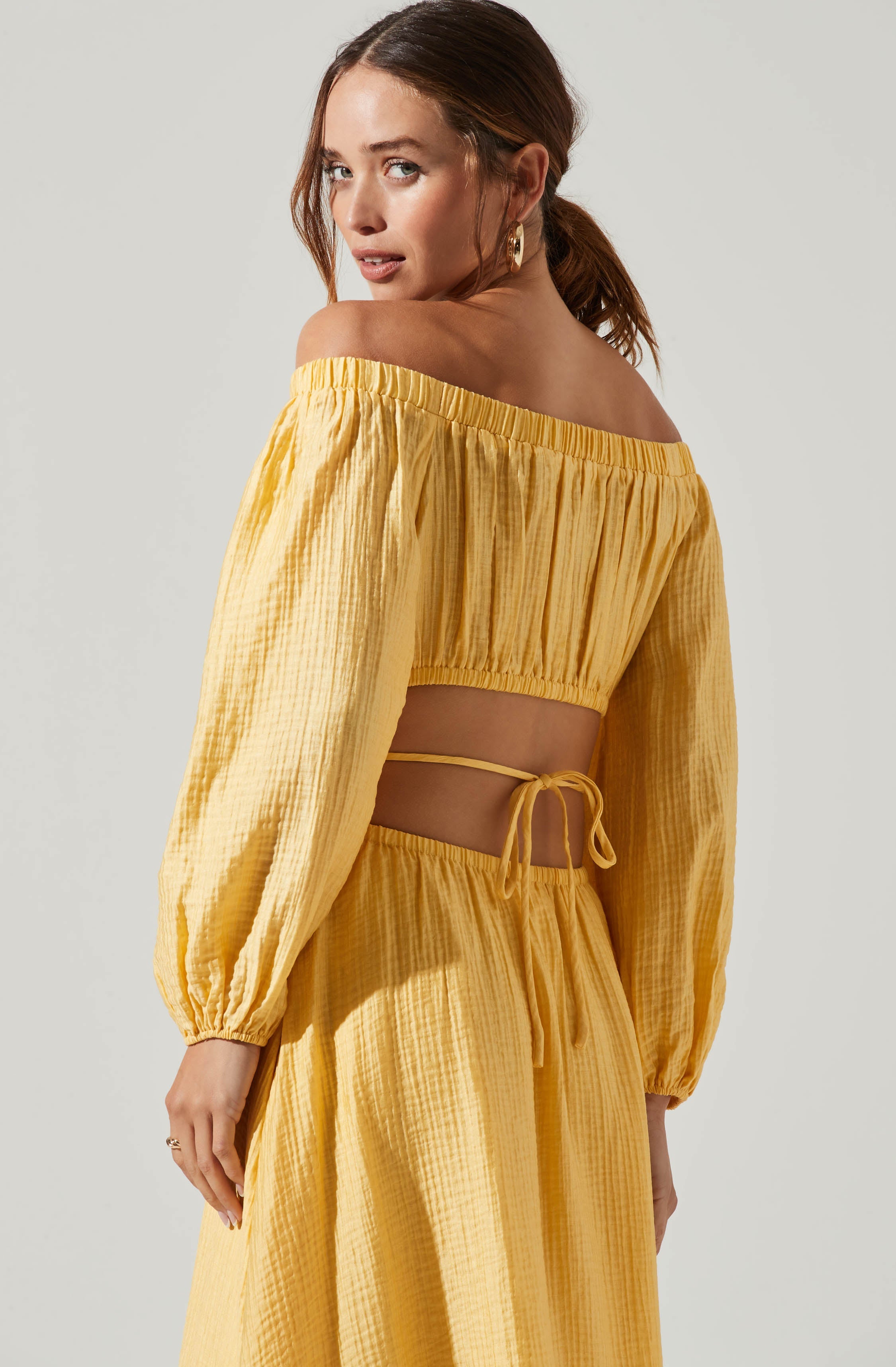 Cassian Off Shoulder Midi Dress