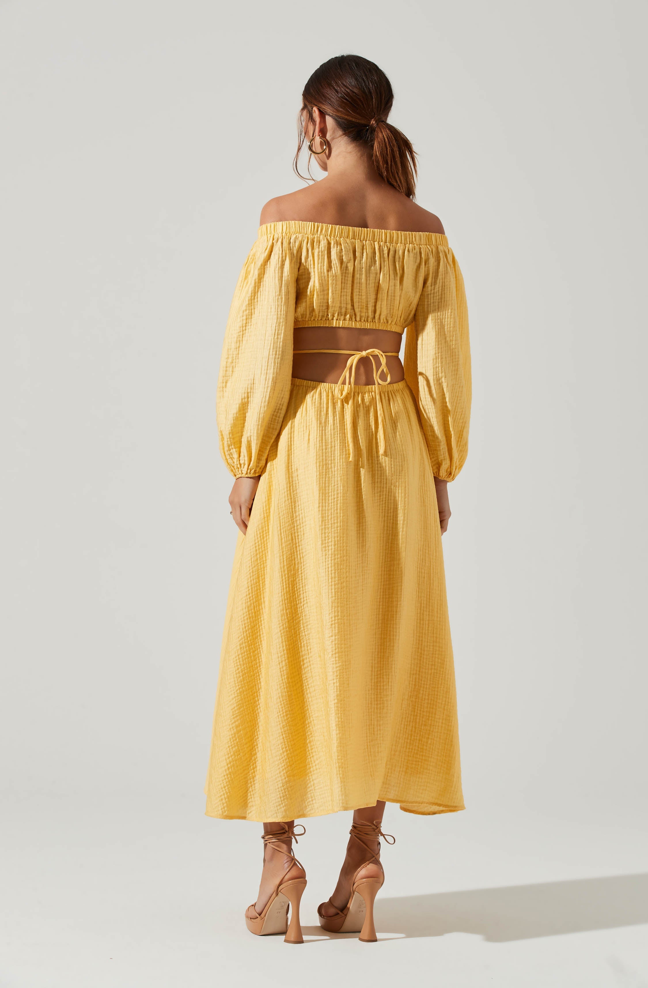 Cassian Off Shoulder Midi Dress