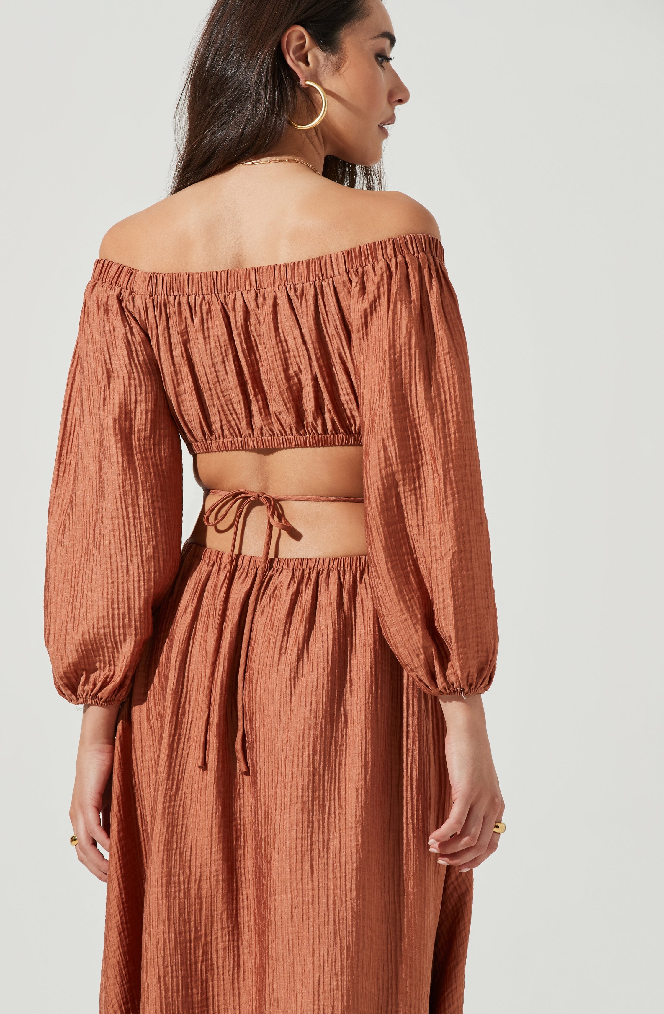 Cassian Off Shoulder Midi Dress