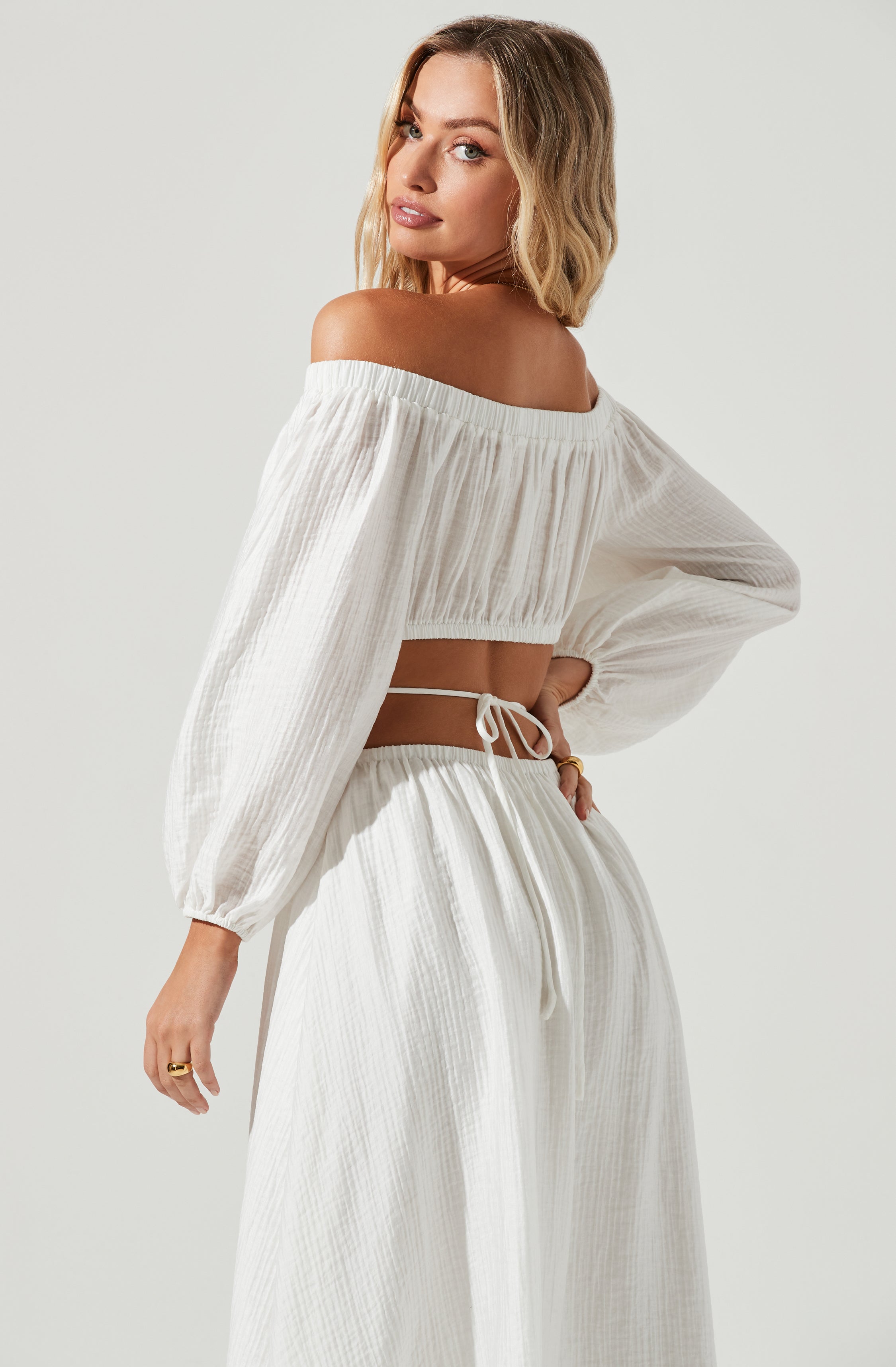 Cassian Off Shoulder Midi Dress