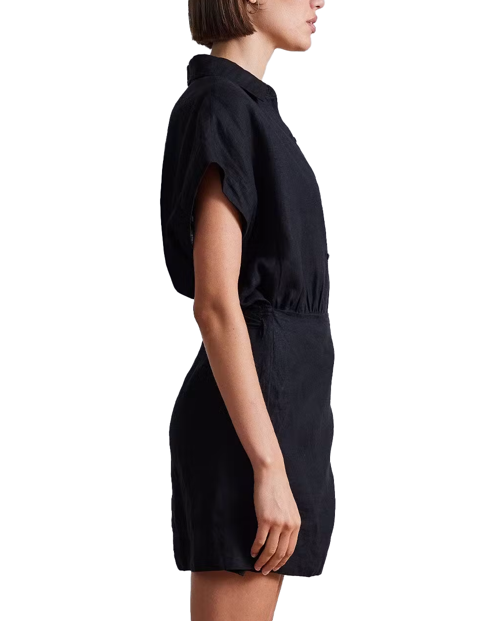 Catania Mini Wrap Dress - Black