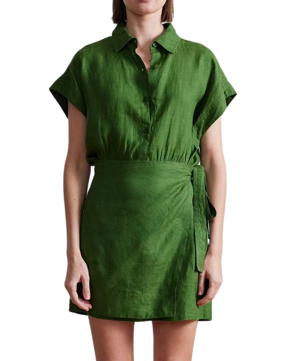 Catania Wrap Mini Dress (Jardin) - Shop Now