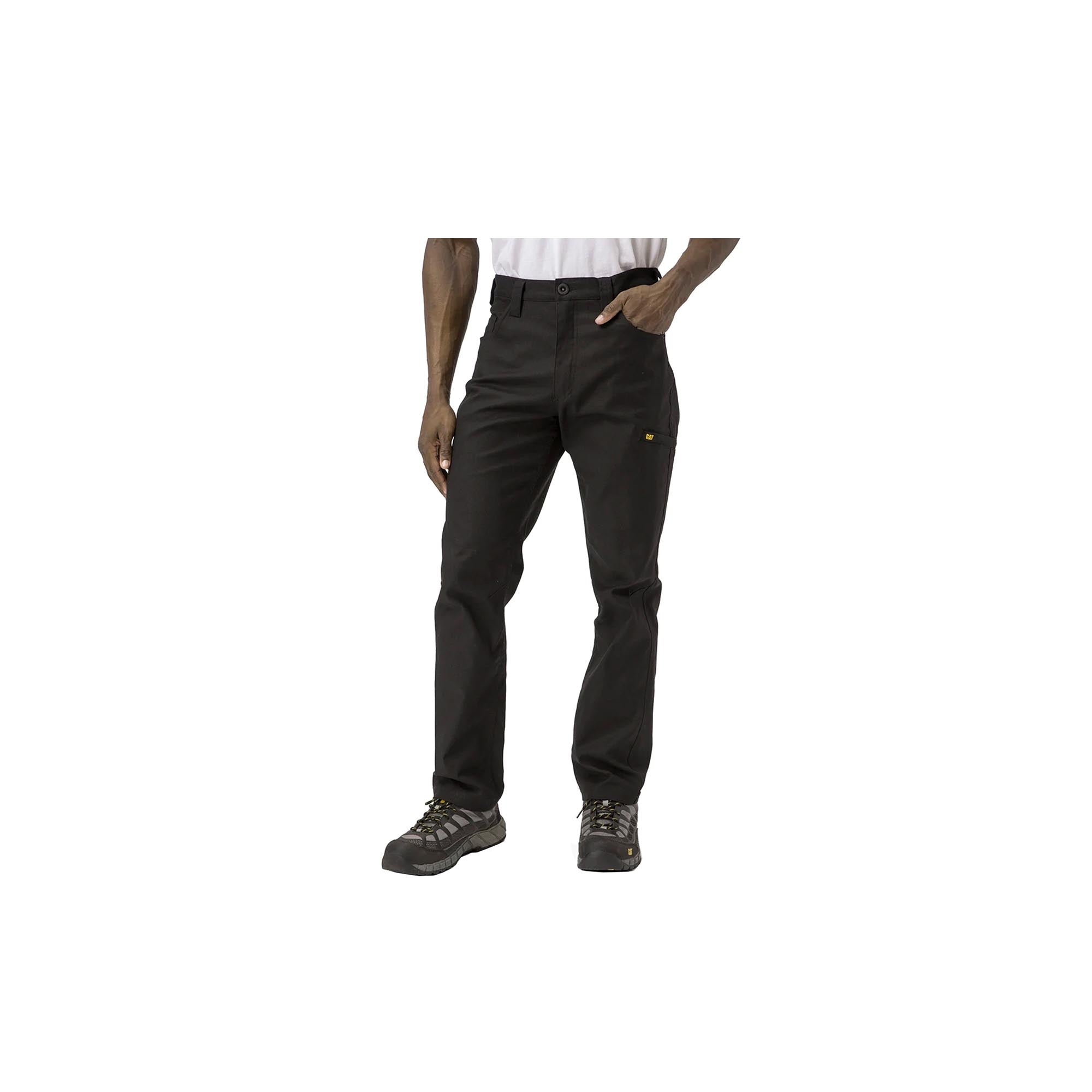 Caterpillar Black Stretch Canvas Utility Pant Straight Fit