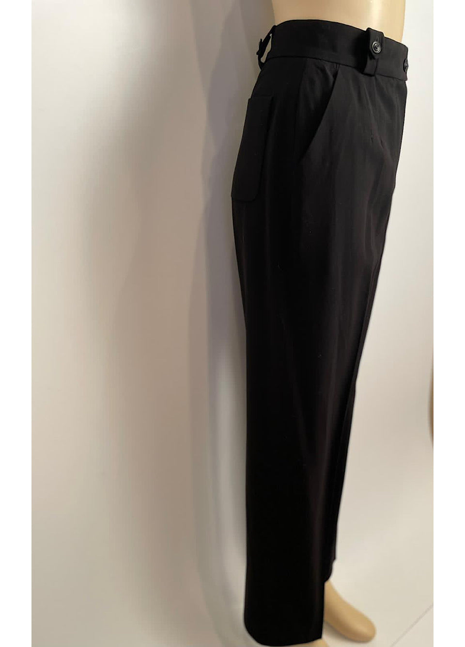 Chanel 99P 1999 Spring Black Pants Trousers FR 40