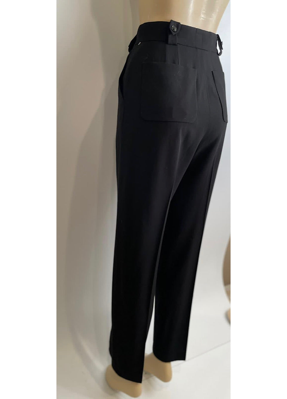 Chanel 99P 1999 Spring Black Pants Trousers FR 40