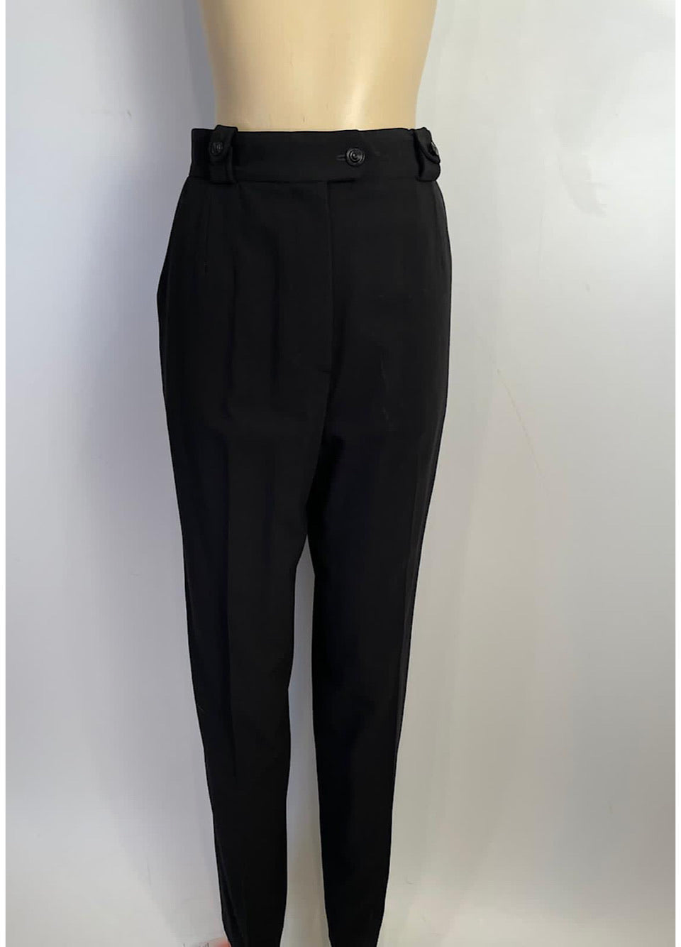 Chanel 99P 1999 Spring Black Pants Trousers FR 40