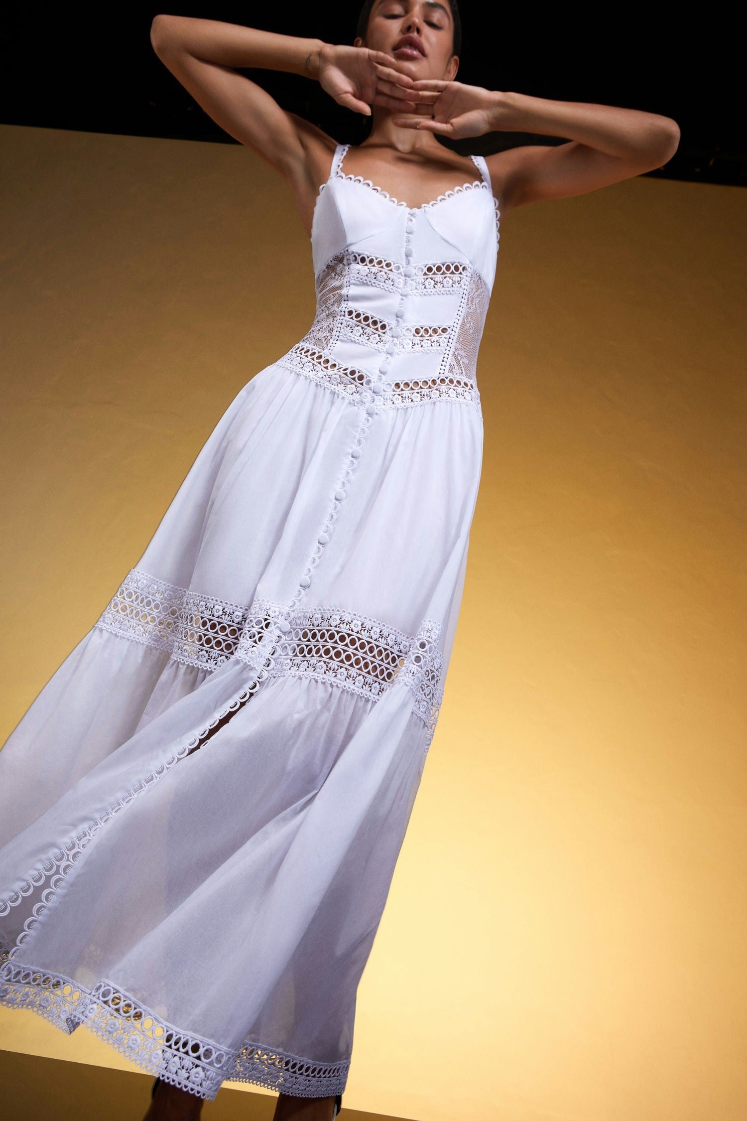 Charo Ruiz Tiana Dress White