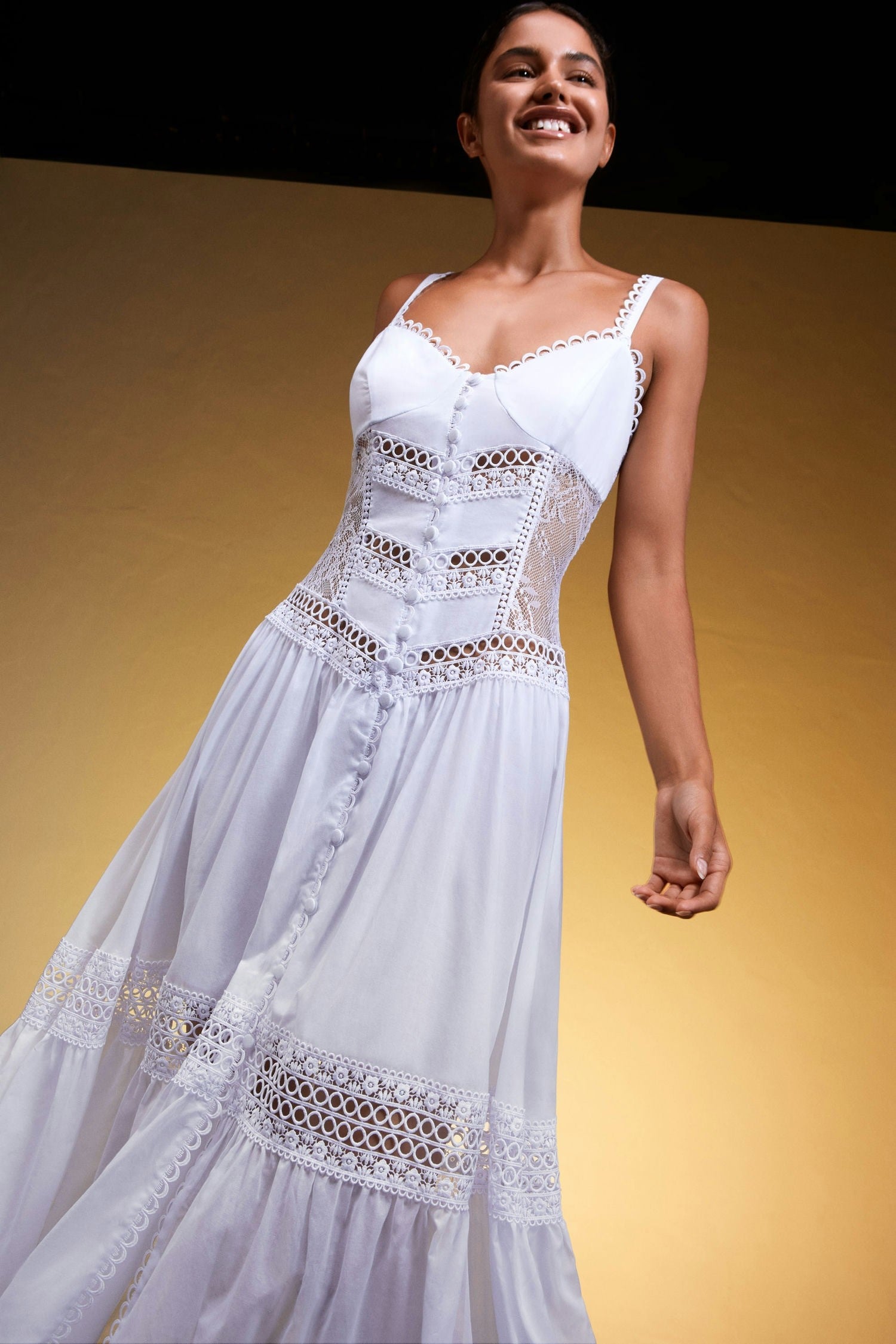 Charo Ruiz Tiana Dress White