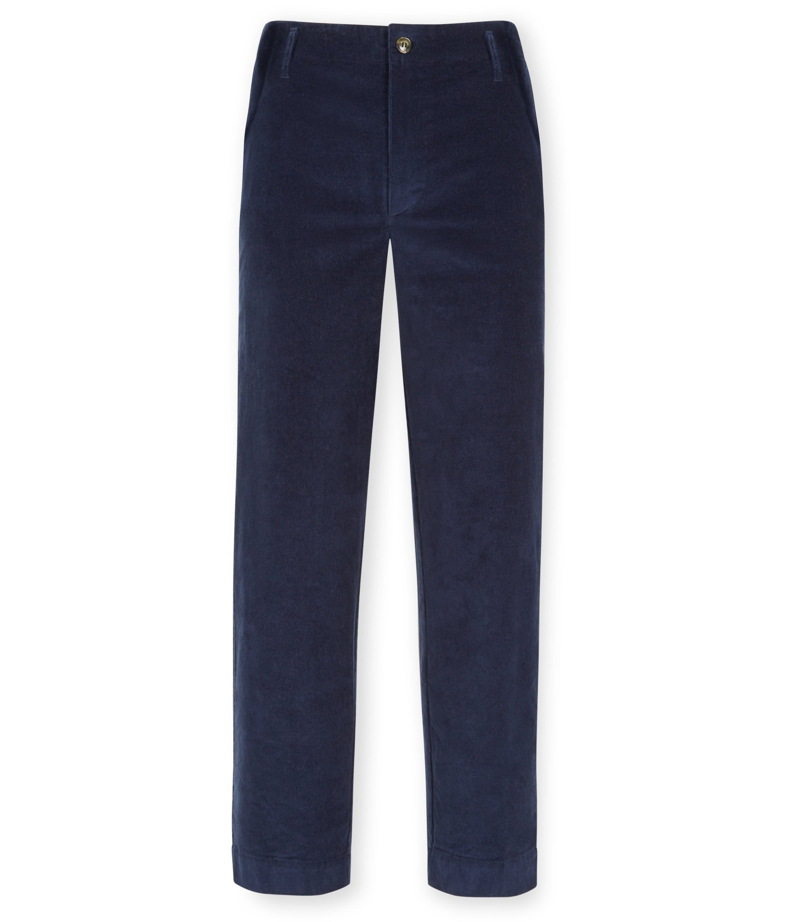 Chino stretch corduroy navy trousers