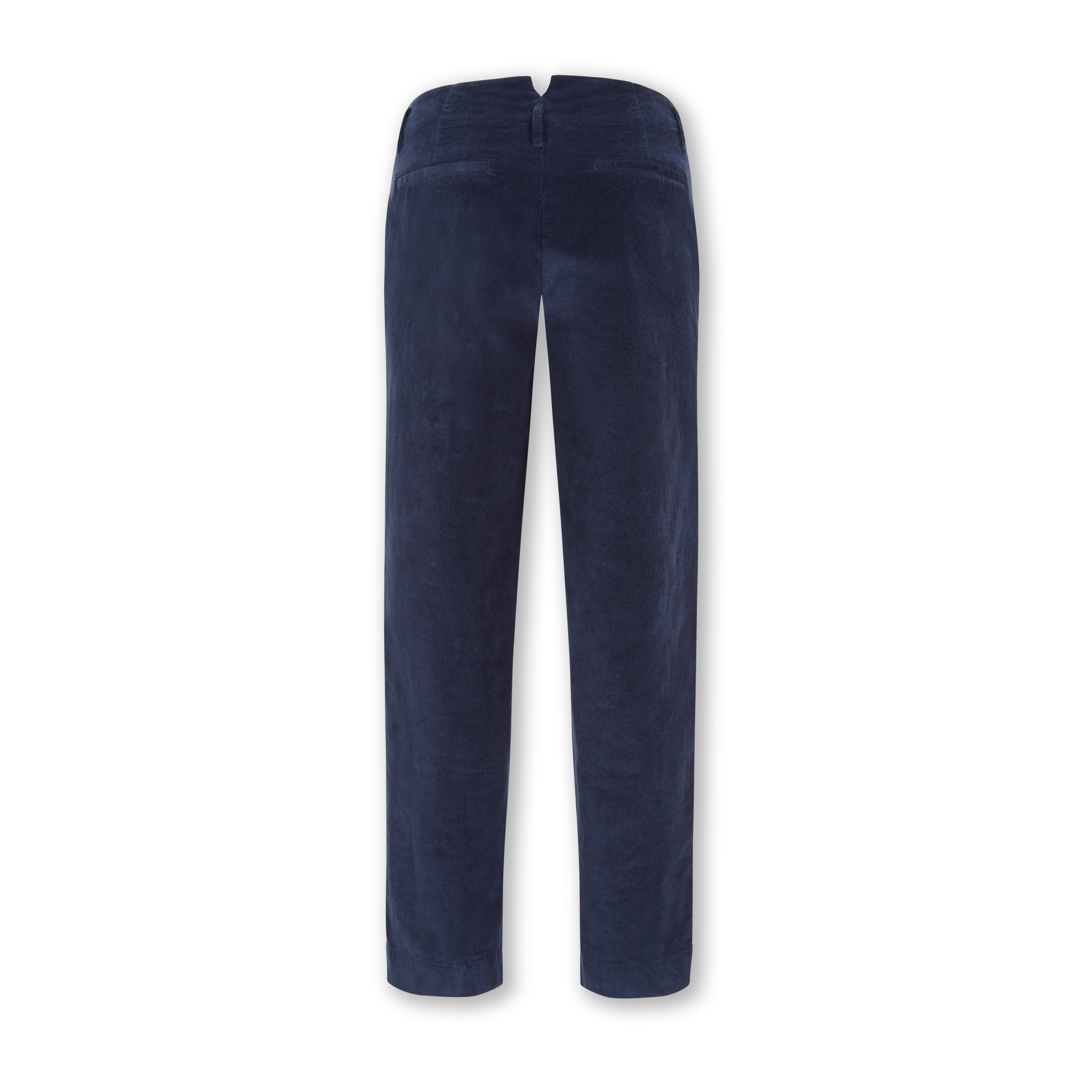 Chino stretch corduroy navy trousers