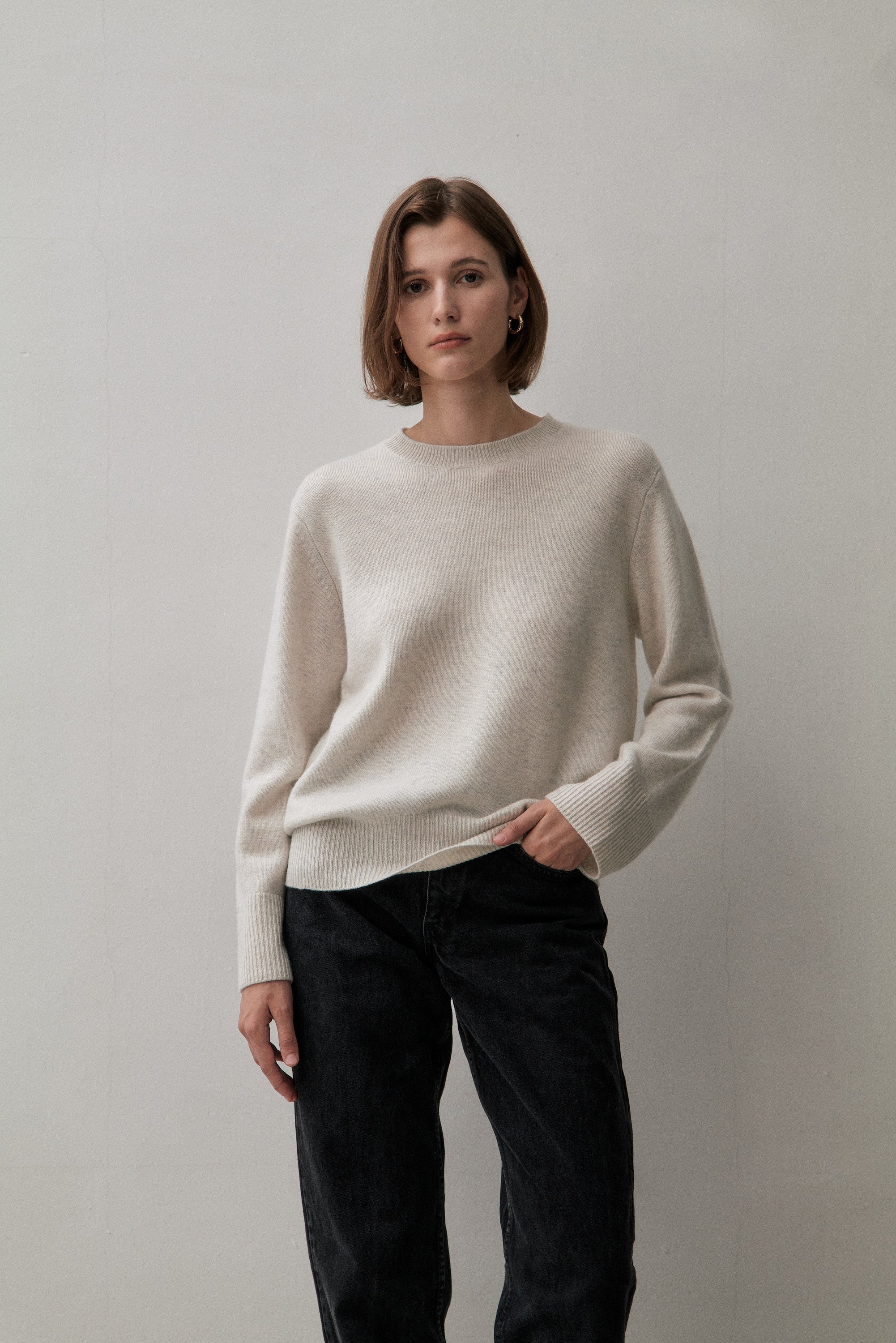 Classic Crew Sweater - Cloudy