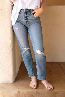 Classic Distressed Vintage Jeans by Chrissy | Shop Now