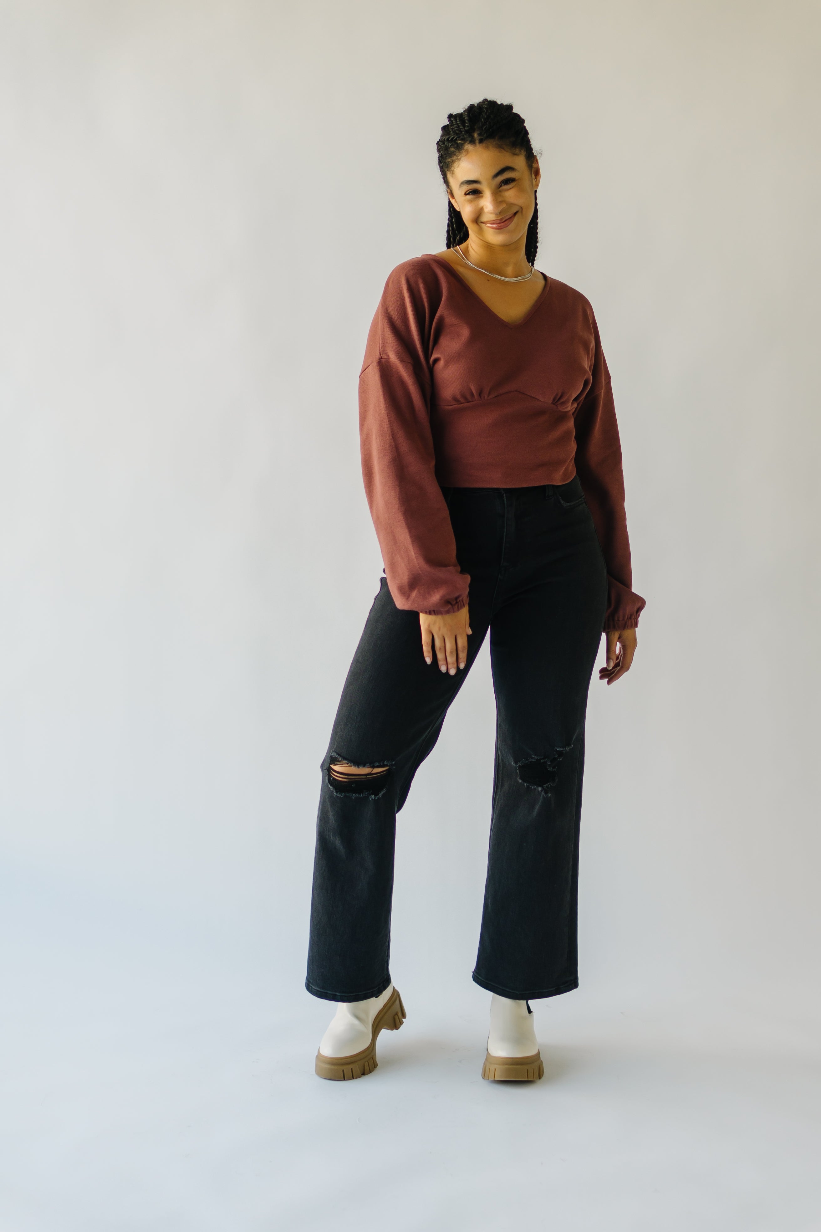 Colebrook Rust Sweater