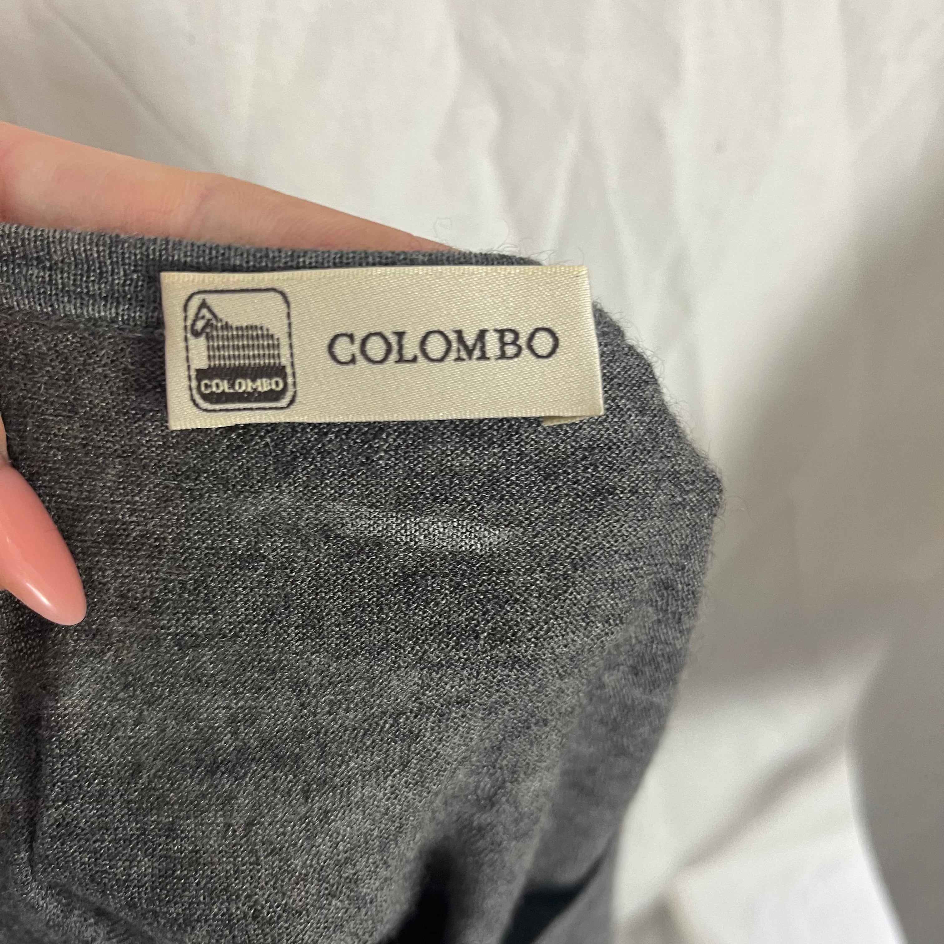 Colombo gray cashmere silk sweater M/L