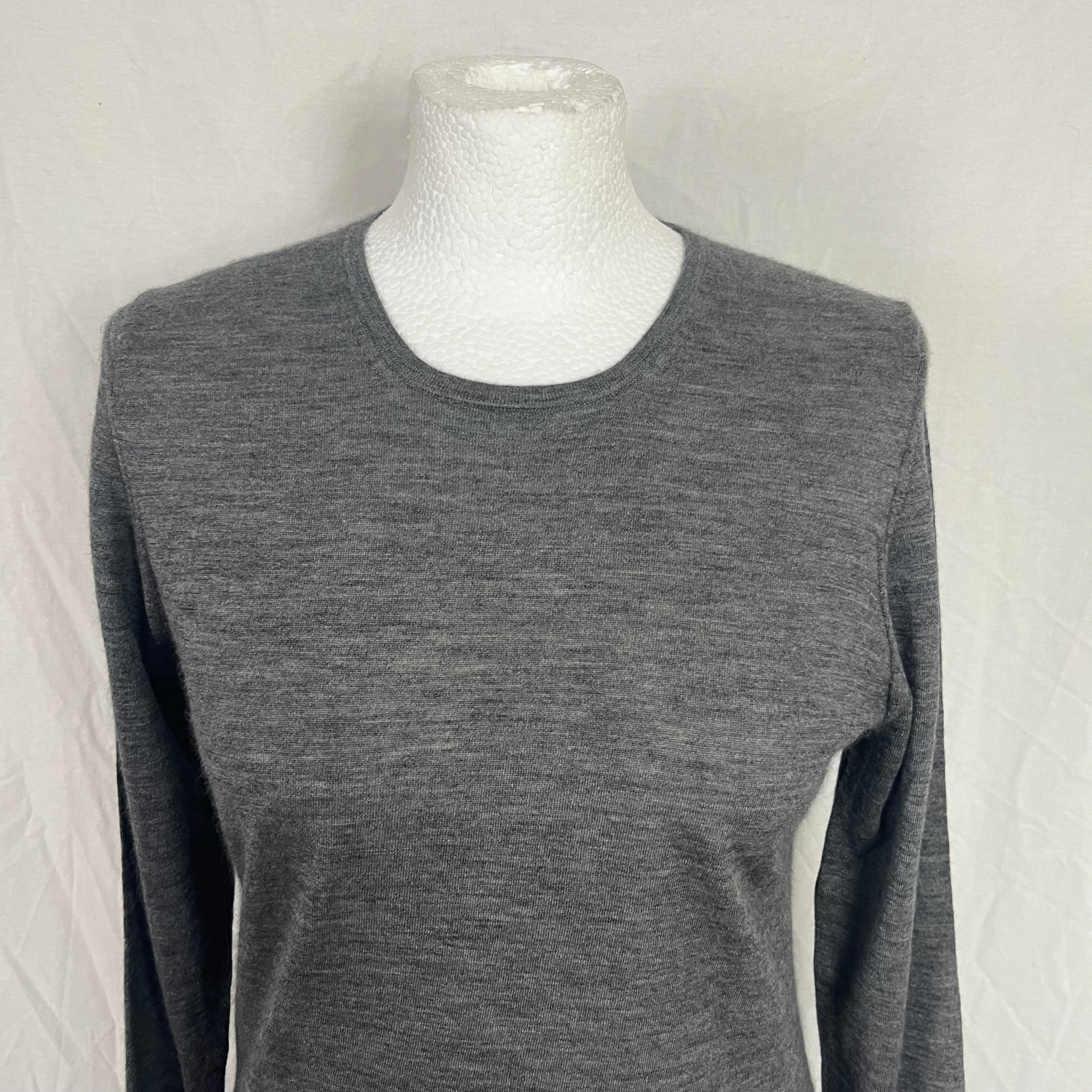 Colombo gray cashmere silk sweater M/L