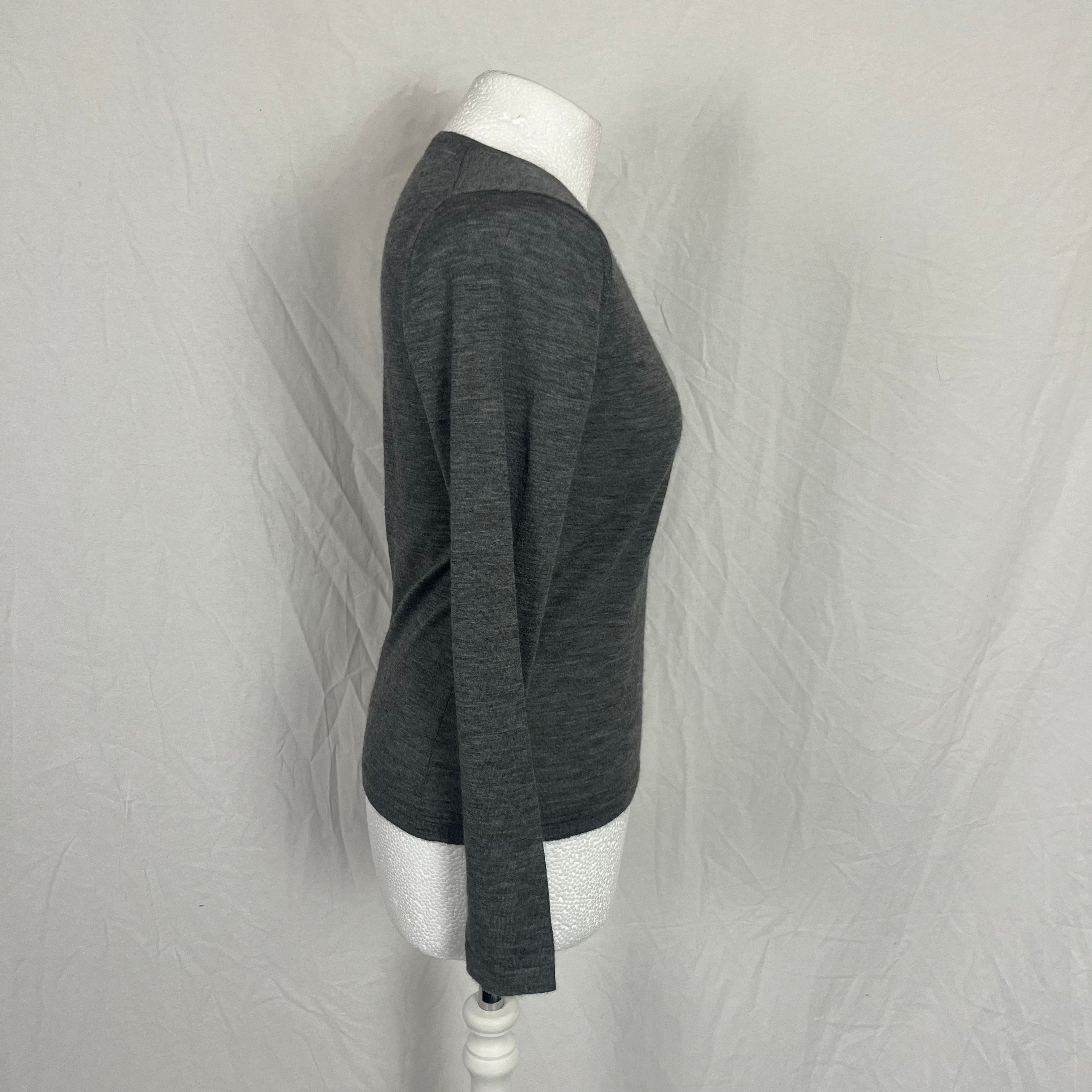 Colombo gray cashmere silk sweater M/L