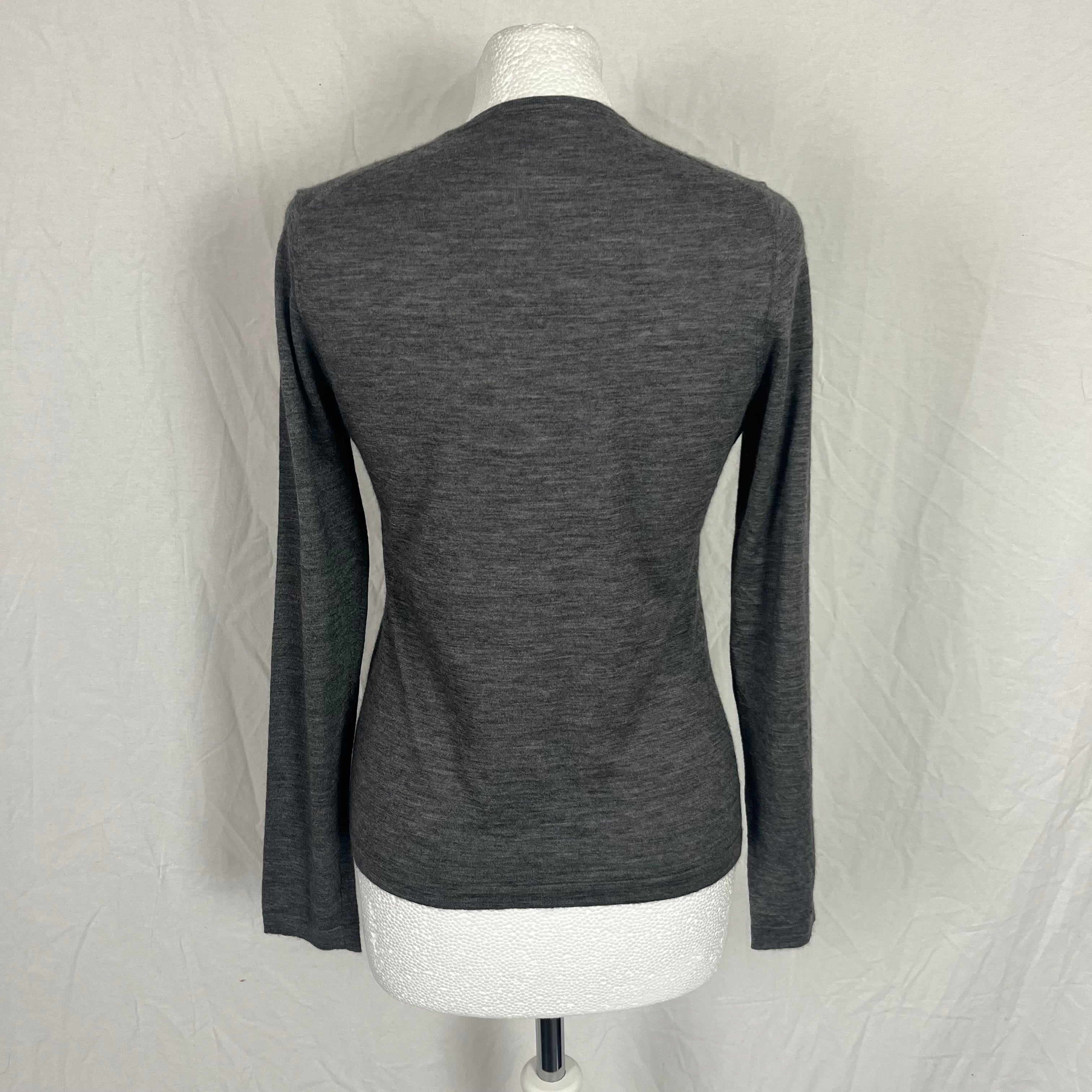 Colombo gray cashmere silk sweater M/L