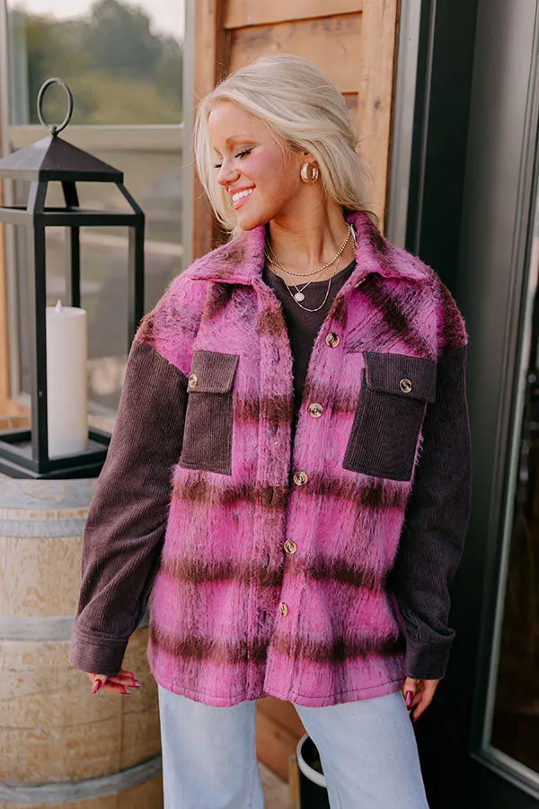 Cooler Weather Wishes Plaid Jacket