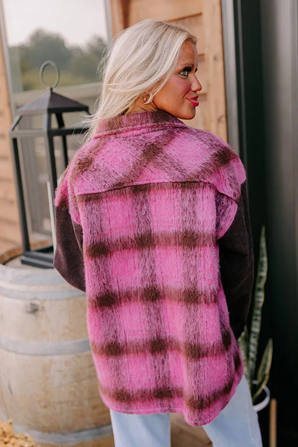 Cooler Weather Wishes Plaid Jacket