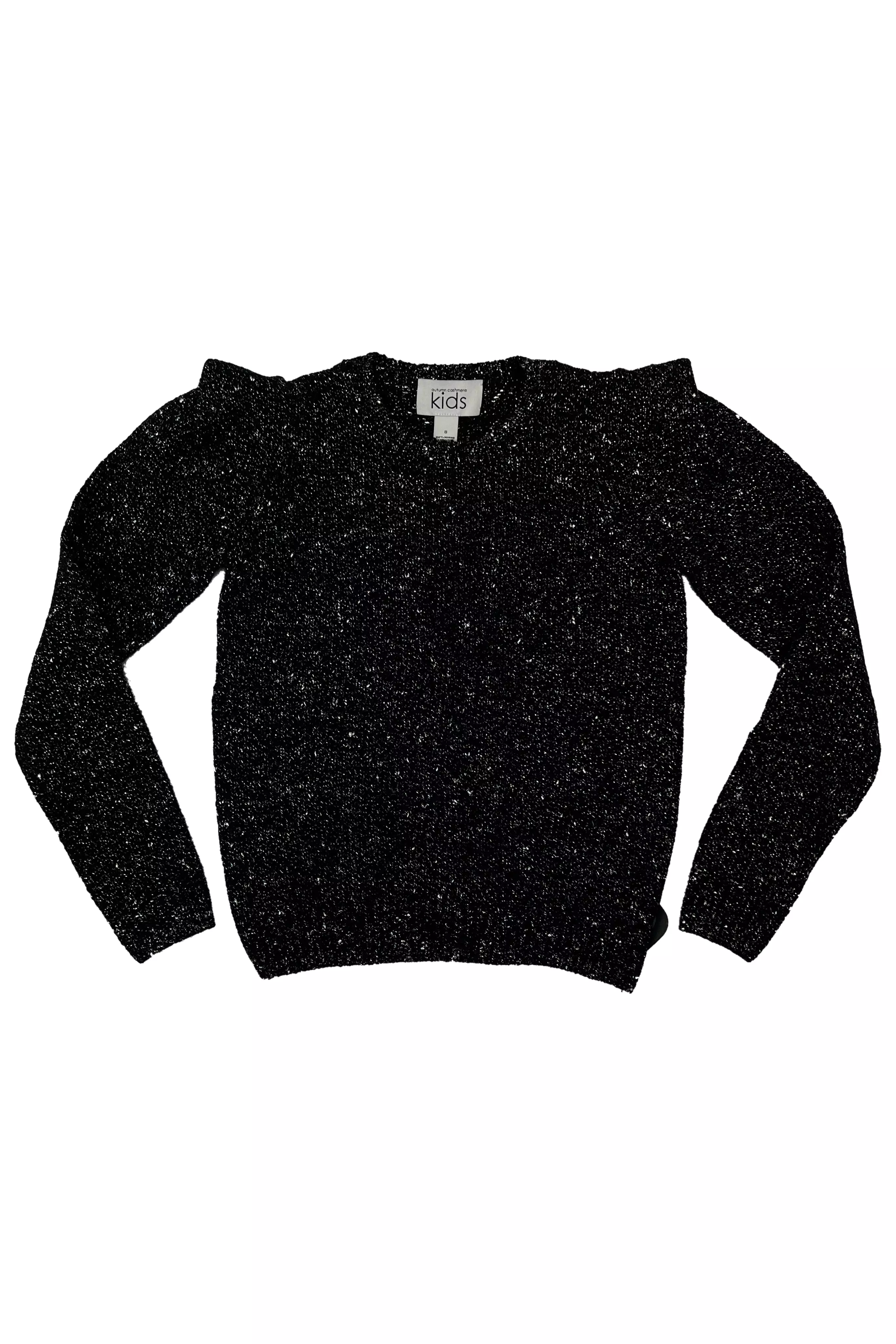 Cosmos square neck sweater with puff shoulder