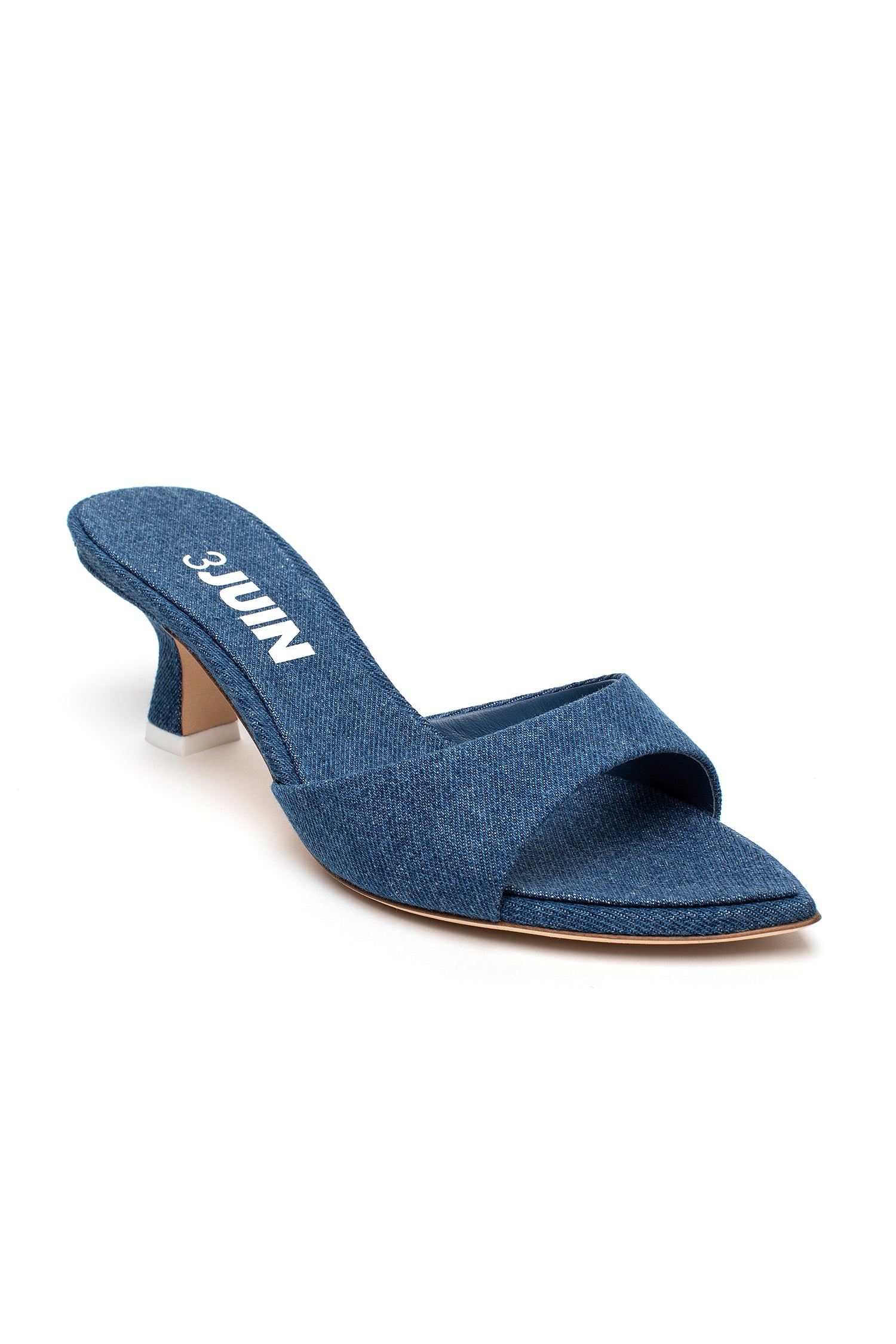 Cotton Blue Jean Denim Cora Mule