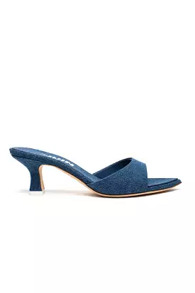 Cotton Blue Jean Denim Cora Mule