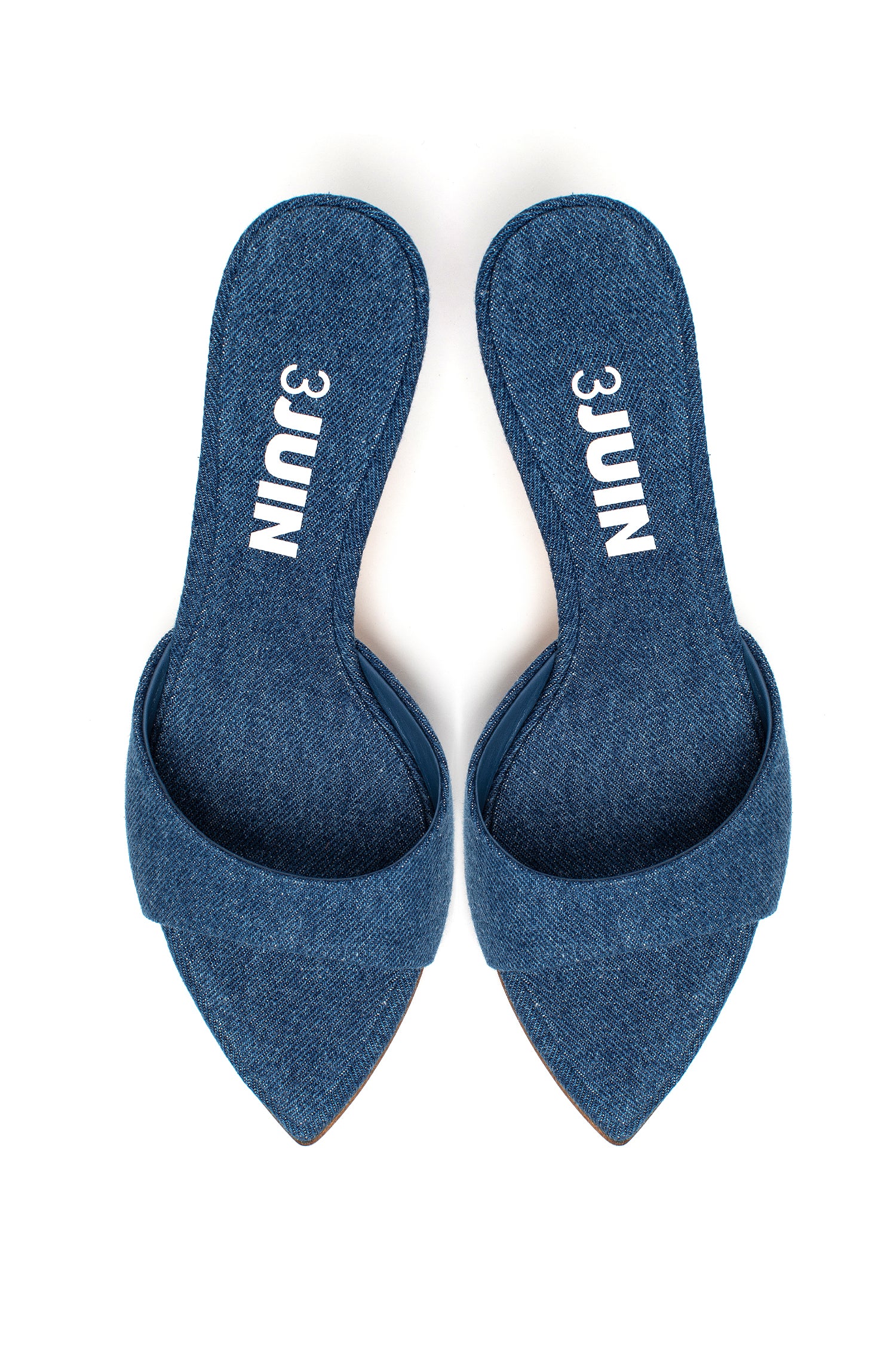 Cotton Blue Jean Denim Cora Mule