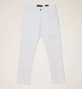 Cotton Stretch Chino Pants | White | P021-02