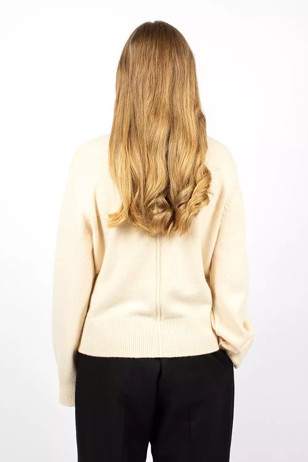 Cream Beige Turtleneck Sweater