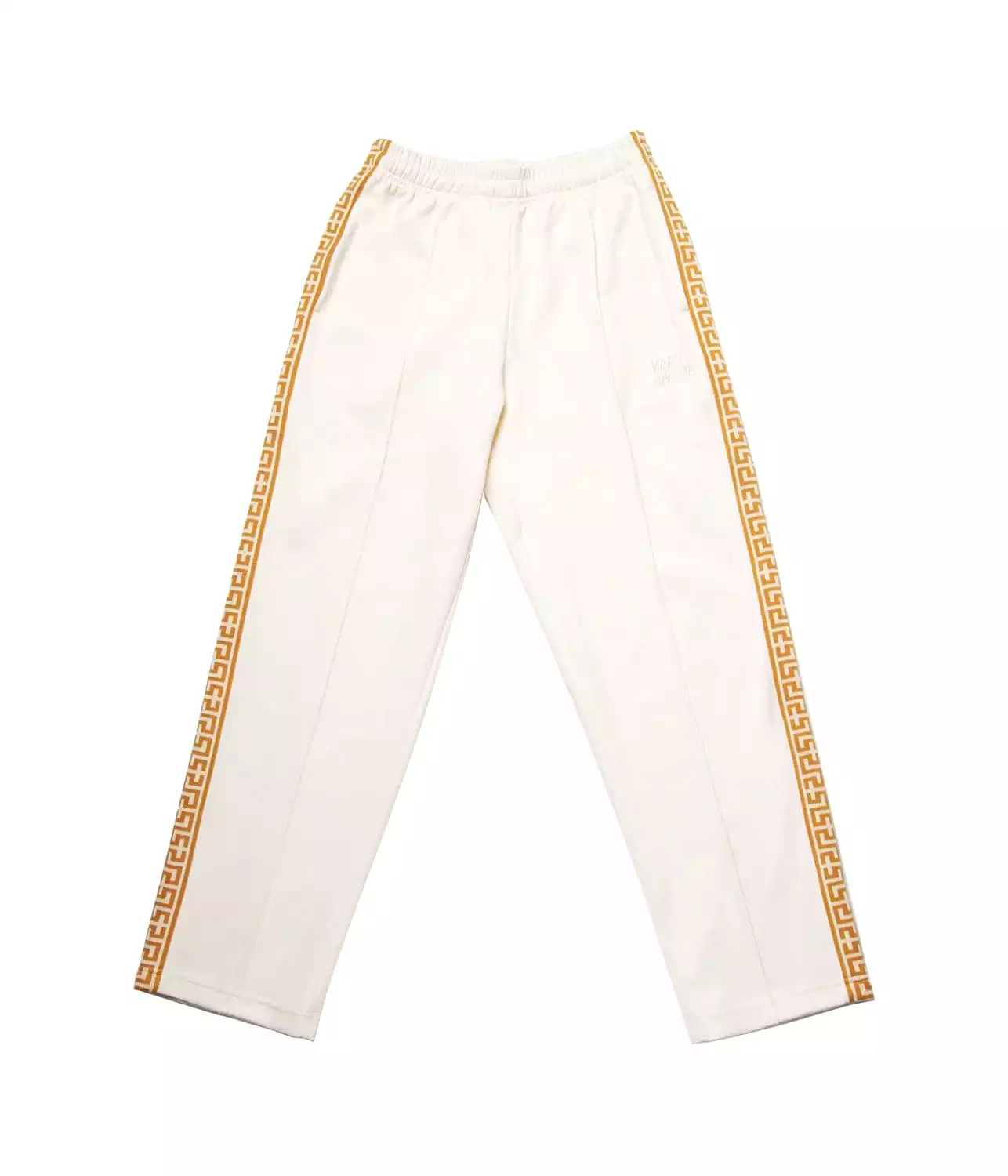 Cream Geo Track Pant.