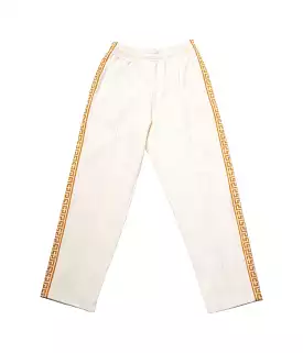 Cream Geo Track Pant.