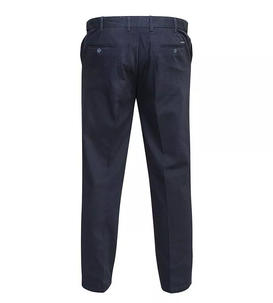 D555 Bruno Indigo Stretch Chino Pant for Big Men