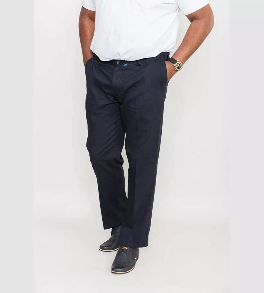 D555 Bruno Indigo Stretch Chino Pant for Big Men