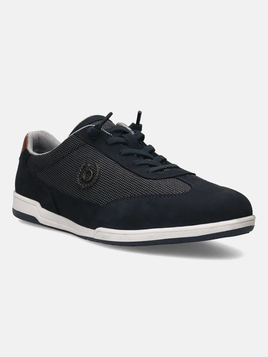 Dark Blue Premium Leather Sneakers by Bugatti