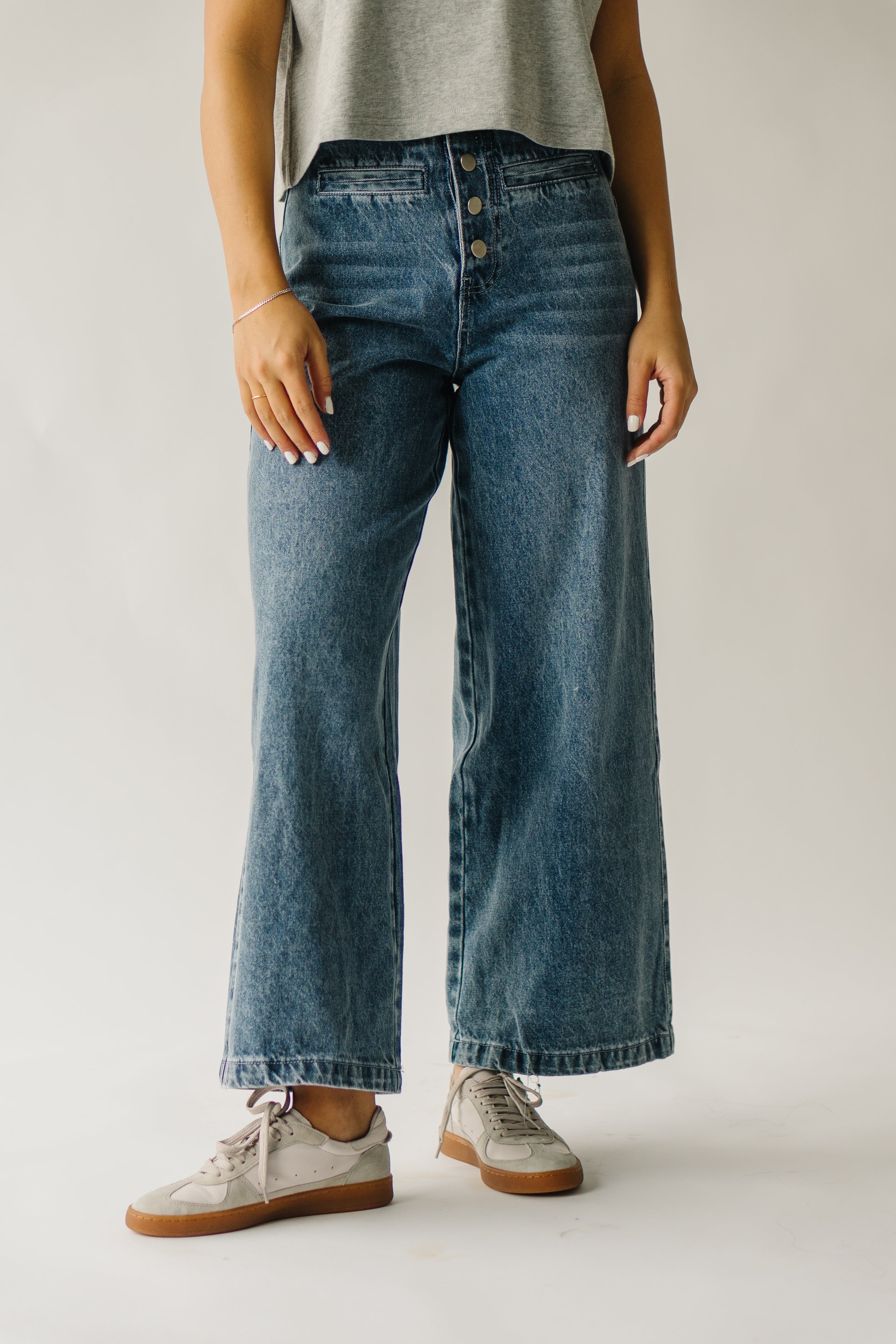 Davian High Waisted Jeans, Washed Denim - Shop Now